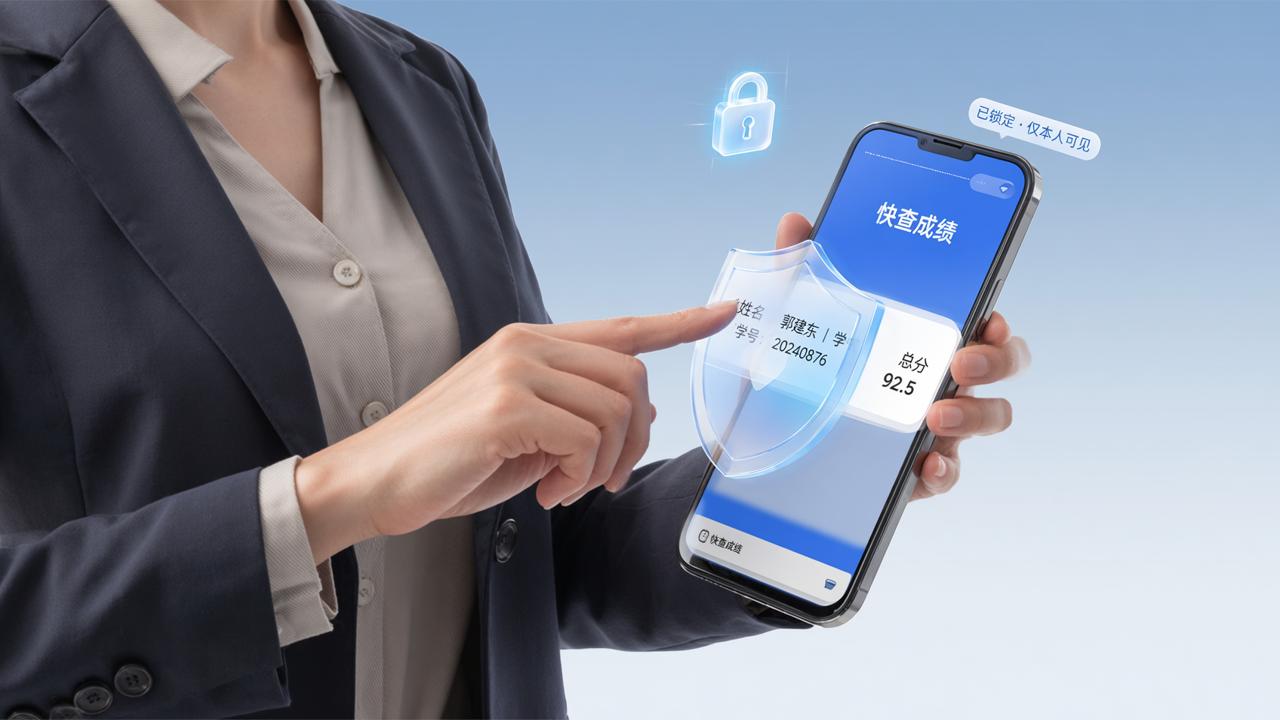 老师发成绩总怕隐私泄露？快查成绩一对一私密查完即锁避坑指南