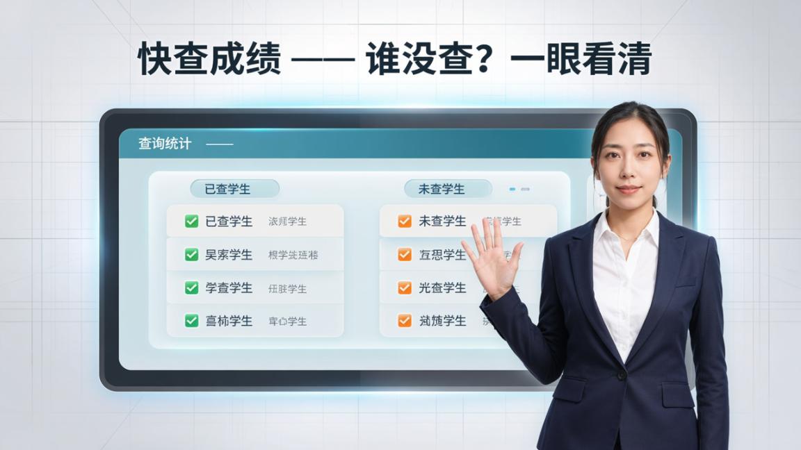 成绩查询统计怎么看谁没查