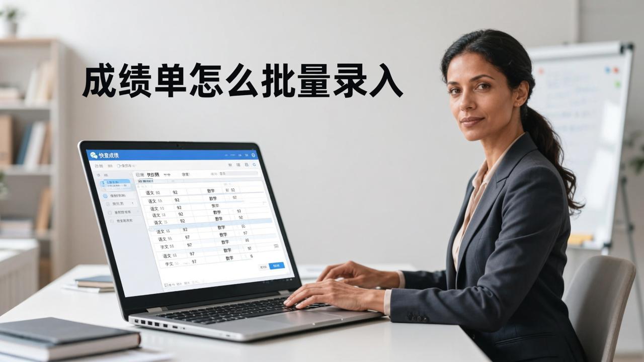 成绩单怎么批量录入