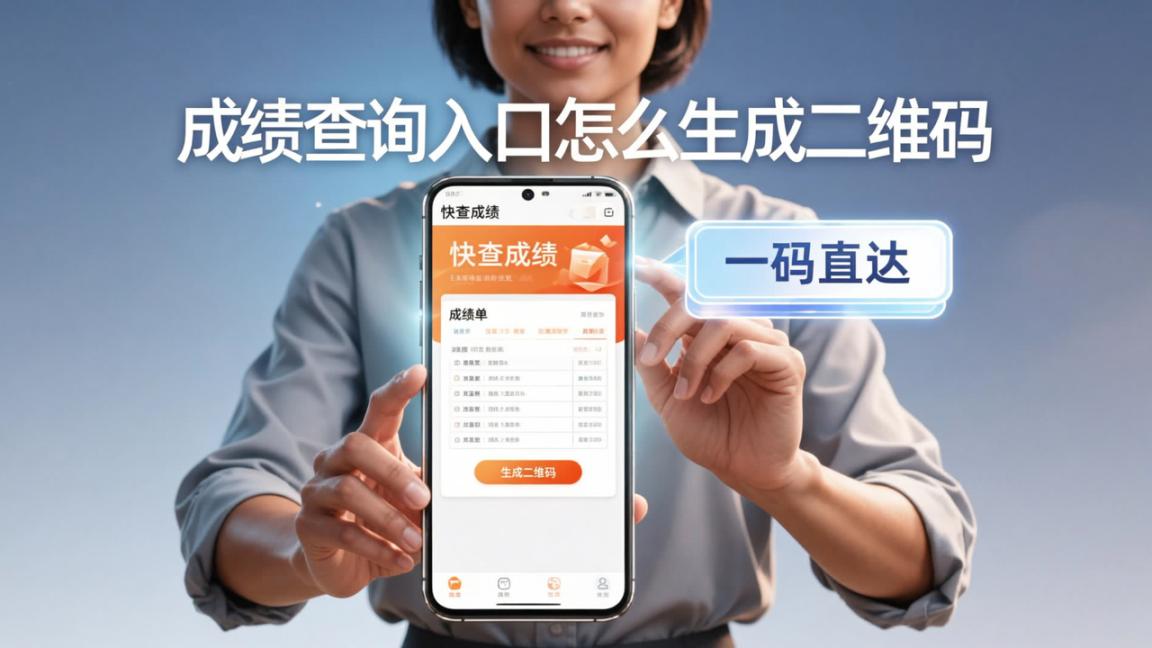 成绩查询入口怎么生成二维码