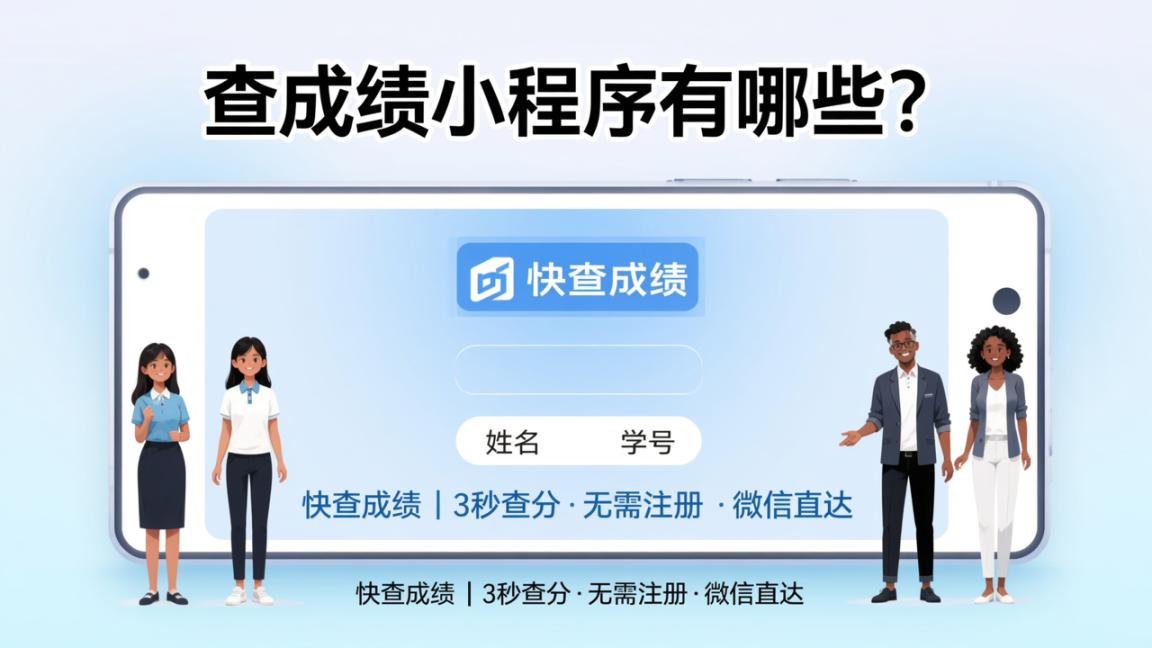 查成绩小程序有哪些？查分工具功能、免费程度、易用性对比