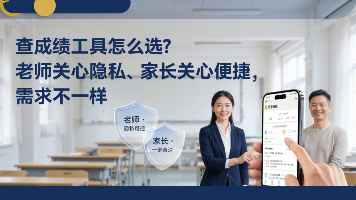 查成绩工具怎么选？老师关心隐私、家长关心便捷，需求不一样