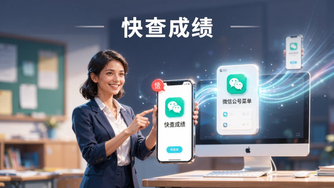 成绩查询怎么加入学校公众号？「快查成绩」加入学校公众号功能，成绩通知自动推送