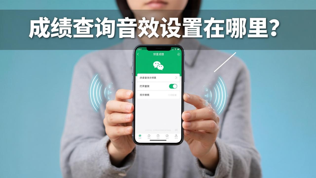 成绩查询音效设置在哪里？「快查成绩」打开音效功能，查分提醒更清晰