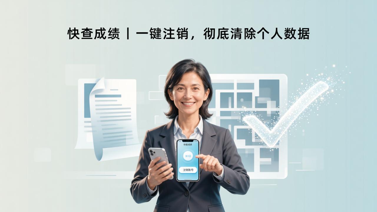 成绩查询账号怎么注销？「快查成绩」注销账号功能，一键清除个人数据