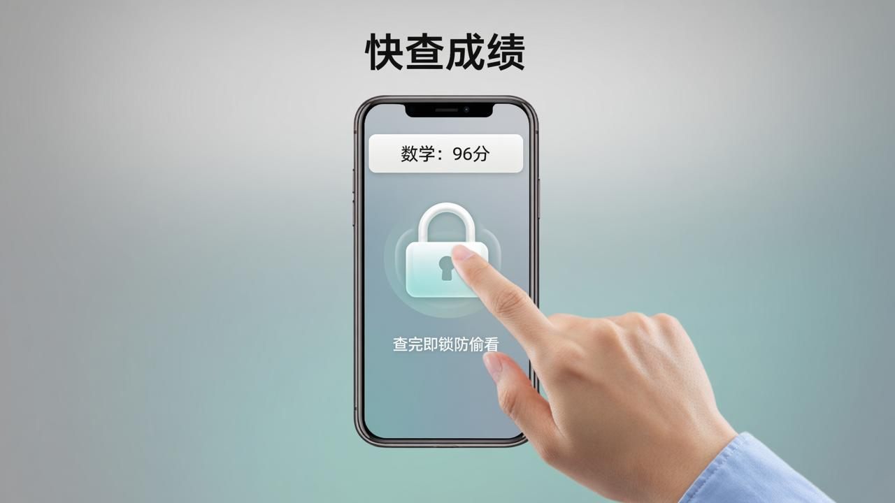 一对一查成绩：快查成绩，查完即锁防偷看