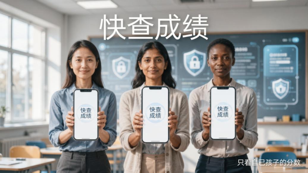 期末成绩发到教师群被截图转发？快查成绩，扫码一对一查分，别人分数截图也看不到